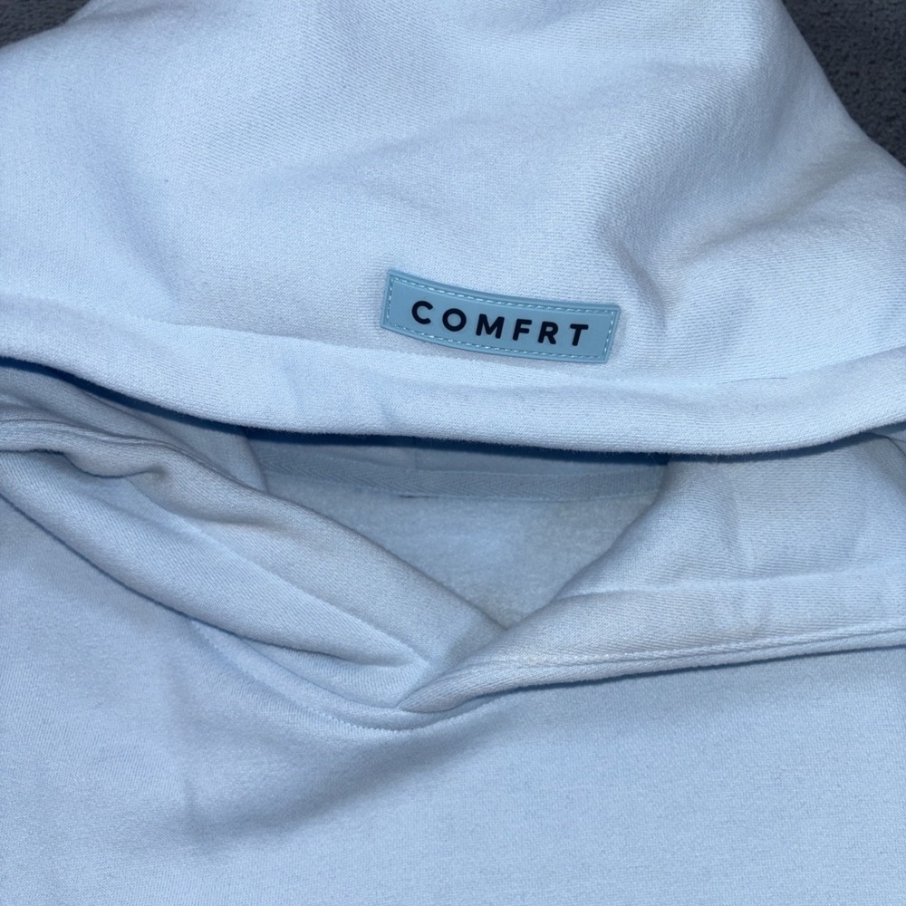 Comfrt Pastel Collection Hoodie - Baby Blue Size Large - Picture 2 of 9